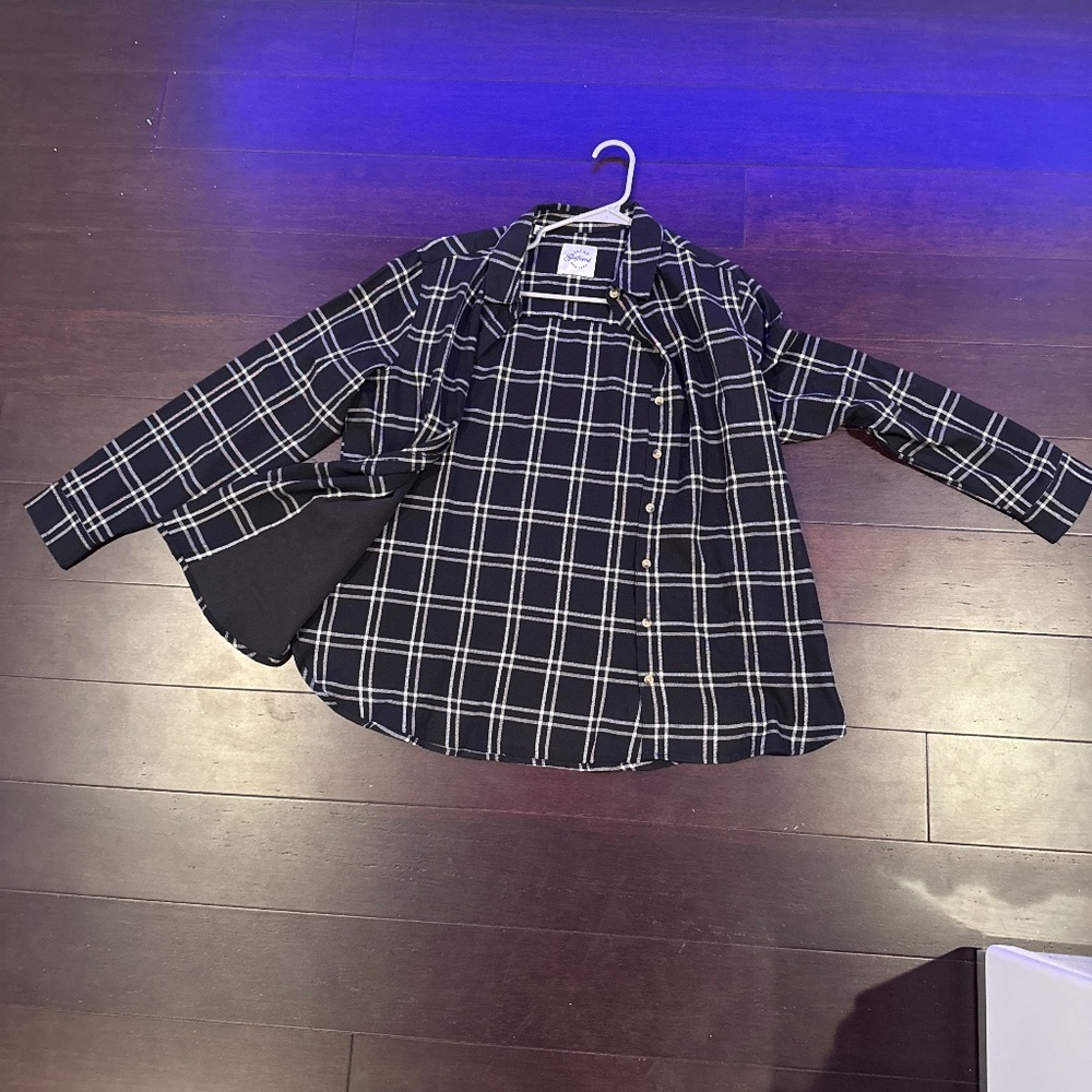 Black and white flannel